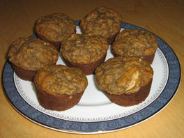 A pic of one of the healthy snack recipes, banana muffins
