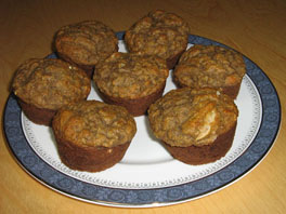 A pic of one of the healthy snack recipes, banana muffins