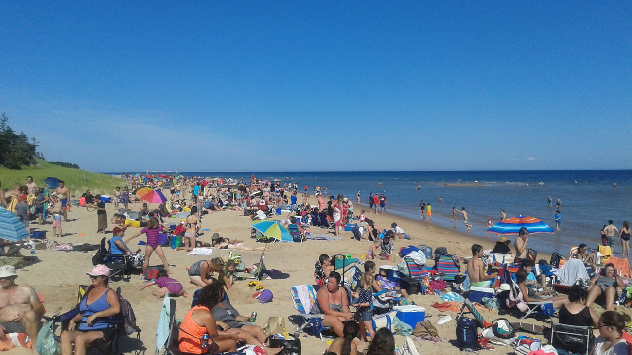 Swimming at Singing Sands Beach