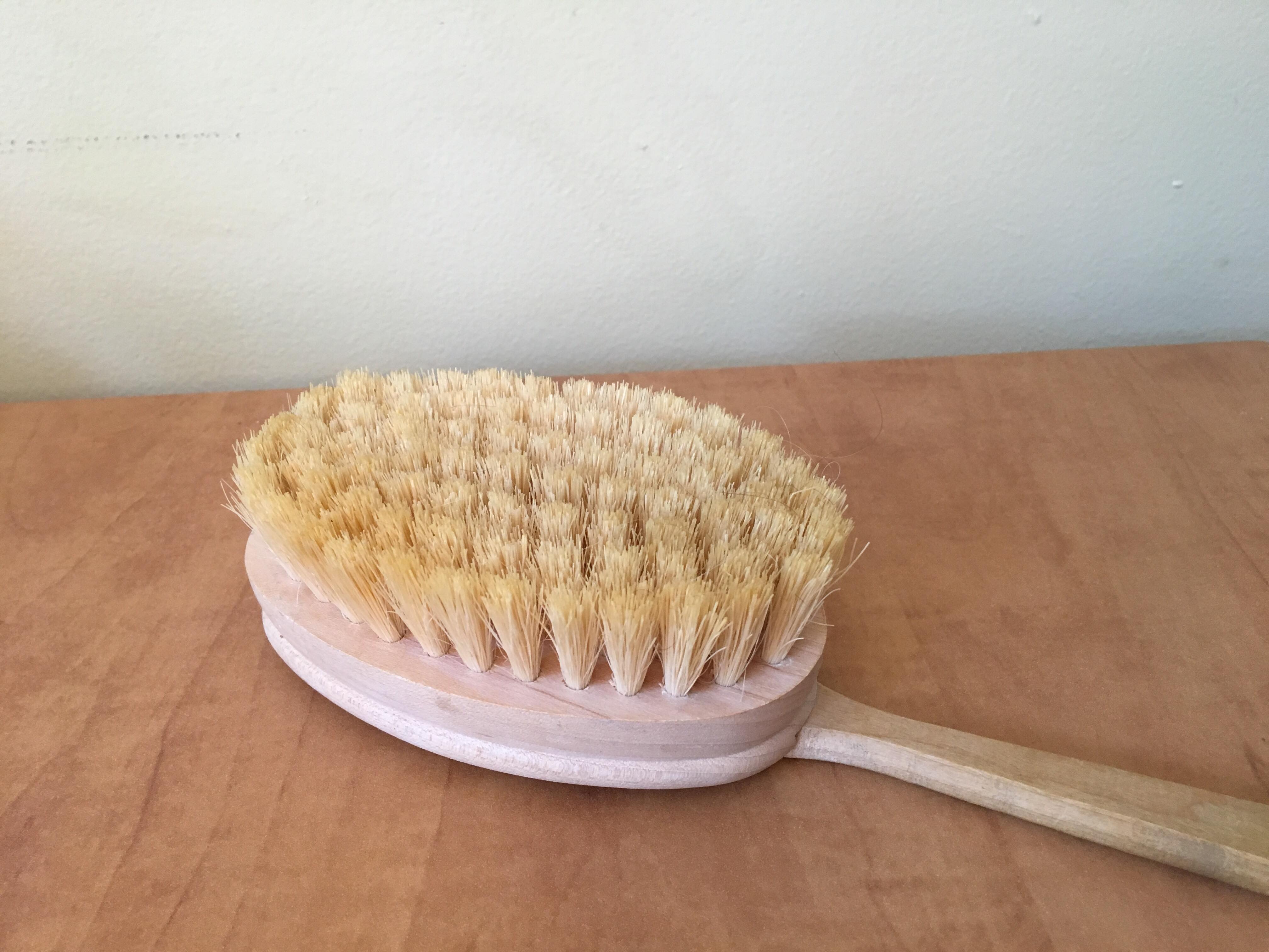 Skin dry brushing is one of the best things to do for a natural detox remedy and to reduce acidity. It removes dead skin cells and dirt that clog the pores so that the body can better elminate toxins 