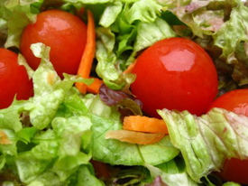 a pic of salad showing the importance of low glycemic foods