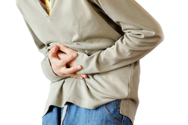 a pic of a stomach pain as a lack of friendly bacteria is one of the weight gain causes