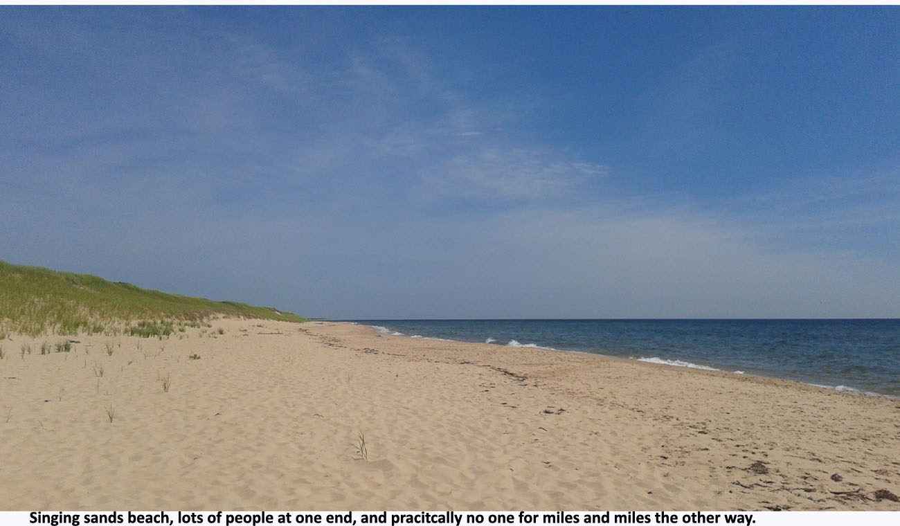 Sands Beach during our adventure bicycle tour