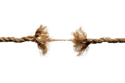 Pic of a frayed rope, about stress management, a tip in the How to increase energy free ebook