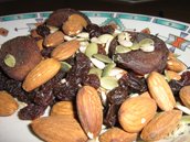 A pic of one of the healthy snack recipes, trail mix